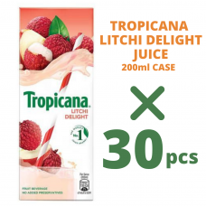 TROPICANA LITCHI JUICE 200ML CASE OF 30PCS